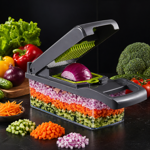 15 In 1 Vegetable Chopper, Salad Fruit Vegetable Food Chopper Slicer Peeler