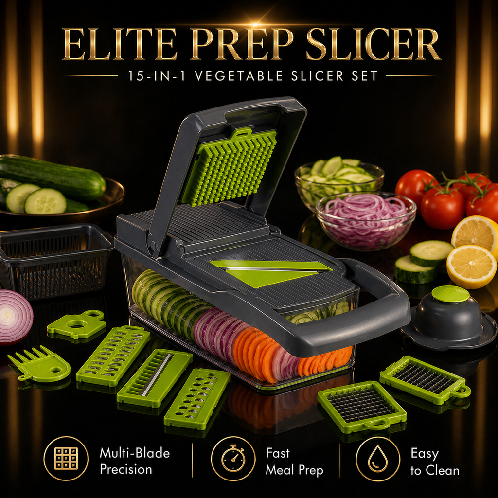 15 In 1 Vegetable Chopper, Salad Fruit Vegetable Food Chopper Slicer Peeler